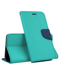 Tel1 Fancy Diary Case Θήκη Πορτοφόλι με δυνατότητα Stand Mint / Navy (LG G5)
