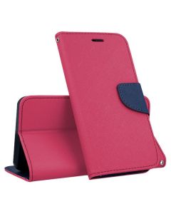 Tel1 Fancy Diary Case Θήκη Πορτοφόλι με δυνατότητα Stand Pink / Navy (LG G5)