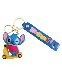 BEST FOR Lilo & Stitch 3D Rubber Keychain Μπρελόκ - Yellow Scooter