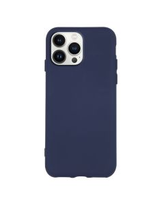 Θήκη Σιλικόνης Slim Fit Liquid Silicone Case Dark Blue (iPhone 13 Pro Max)