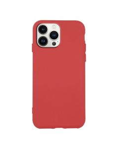 Θήκη Σιλικόνης Slim Fit Liquid Silicone Case Red (iPhone 13 Pro Max)