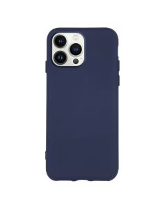 Θήκη Σιλικόνης Slim Fit Liquid Silicone Case Dark Blue (iPhone 14 Pro)