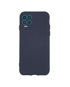 Θήκη Σιλικόνης Slim Fit Liquid Silicone Case Dark Blue (Motorola Moto G100)