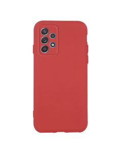 Θήκη Σιλικόνης Slim Fit Liquid Silicone Case Red (Samsung Galaxy A72 4G / 5G)