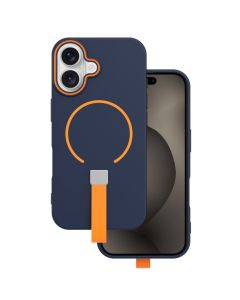 Loop Thin Mag Case Θήκη TPU με Λαβή Σιλικόνης Συμβατή με MagSafe - Dark Blue (iPhone 16 Pro Max)