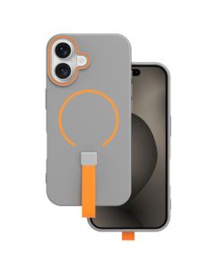 Loop Thin Mag Case Θήκη TPU με Λαβή Σιλικόνης Συμβατή με MagSafe - Grey (iPhone 14 Pro)