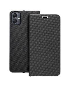 Forcell Luna Carbon Wallet Case Θήκη Πορτοφόλι με Δυνατότητα Stand - Black (Samsung Galaxy A05) - MT75102