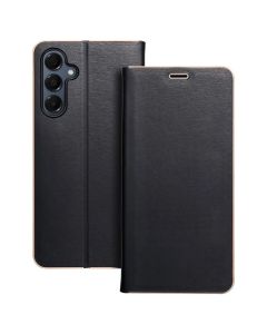 Forcell Luna Wallet Case Θήκη Πορτοφόλι με Δυνατότητα Stand - Black (Samsung Galaxy A16 4G / 5G) - MT82972