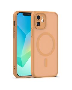 Mag Matte Cover Hybrid Case Θήκη Συμβατή με MagSafe - Brown (iPhone 11) - MT84334