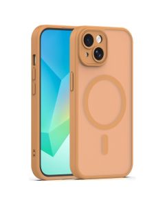 Mag Matte Cover Hybrid Case Θήκη Συμβατή με MagSafe - Brown (iPhone 13) - MT84370