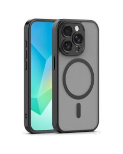 Mag Matte Cover Hybrid Case Θήκη Συμβατή με MagSafe - Black (iPhone 14 Pro) - MT84603