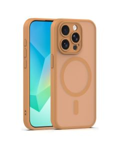 Mag Matte Cover Hybrid Case Θήκη Συμβατή με MagSafe - Brown (iPhone 14 Pro) - MT84372