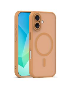 Mag Matte Cover Hybrid Case Θήκη Συμβατή με MagSafe - Brown (iPhone 16) - MT84374