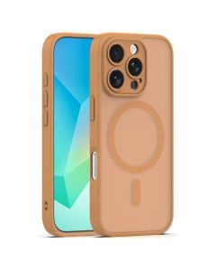 Mag Matte Cover Hybrid Case Θήκη Συμβατή με MagSafe - Brown (iPhone 16 Pro) - MT84375