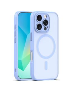 Mag Matte Cover Hybrid Case Θήκη Συμβατή με MagSafe - Light Blue (iPhone 16 Pro) - MT84378