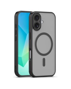 Mag Matte Cover Hybrid Case Θήκη Συμβατή με MagSafe - Black (iPhone 17 / 18) - MT84610