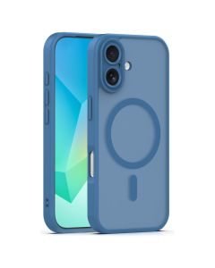 Mag Matte Cover Hybrid Case Θήκη Συμβατή με MagSafe - Dark Blue (iPhone 17 / 18) - MT84611
