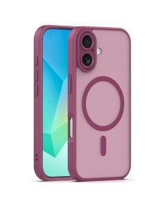 Mag Matte Cover Hybrid Case Θήκη Συμβατή με MagSafe - Maroon (iPhone 17 / 18) - MT84612