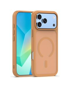 Mag Matte Cover Hybrid Open Cam Case Θήκη Συμβατή με MagSafe - Brown (iPhone 17 Pro Max / 18 Pro Max) - MT84622