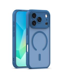 Mag Matte Cover Hybrid Case Θήκη Συμβατή με MagSafe - Dark Blue (iPhone 17 Pro Max / 18 Pro Max) - MT84627