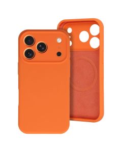 MagColor Pure Case Θήκη Σιλικόνης Συμβατή με MagSafe - Cosmic Orange (iPhone 17 Pro / 18 Pro) - MT84723