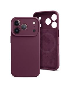 MagColor Pure Case Θήκη Σιλικόνης Συμβατή με MagSafe - Burgundy (iPhone 17 Pro Max / 18 Pro Max) - MT84732