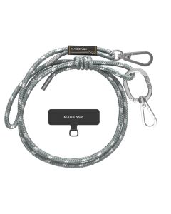 MagEasy Strap + Strap Card (MPHIPH158MS23) Universal Neck Strap Λουράκι 6mm - Milkshake Blue