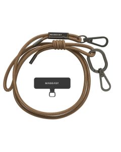 MagEasy Strap + Strap Card (MPHIPH142KH23) Universal Neck Strap Λουράκι 6mm - Khaki