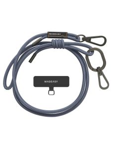 MagEasy Strap + Strap Card (MPHIPH142RU23) Universal Neck Strap Λουράκι 6mm - Riverside Blue