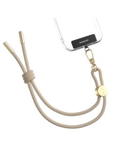 MagEasy Strap + Strap Card (MPHIPH158BI23) Universal Wrist Strap Λουράκι Καρπού 6mm - Beige