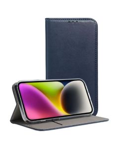 Forcell Magnet Wallet Case Θήκη Πορτοφόλι με δυνατότητα Stand Navy Blue (iPhone 16 Plus)