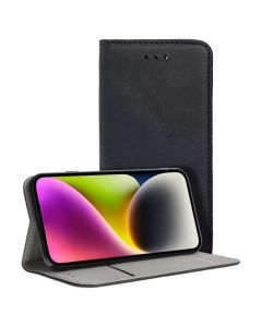 Forcell Magnet Wallet Case Θήκη Πορτοφόλι με δυνατότητα Stand Black (Xiaomi Redmi Note 12S)