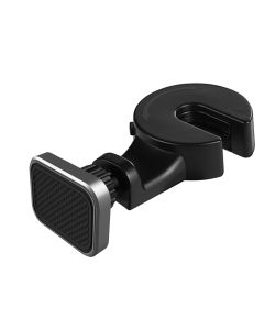 Square Magnetic Car Holder Headrest Mount Μαγνητική Βάση Στήριξης Smartphone - Black