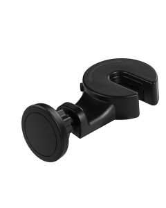 Round Magnetic Car Holder Headrest Mount Μαγνητική Βάση Στήριξης Smartphone - Black