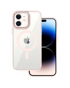 Tel Protect Magnetic MagSafe Hybrid Case Clear / Salmon (iPhone 11)