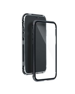 Magneto Full Glass Case - Μαγνητική Θήκη Clear / Black (iPhone 13 Pro)