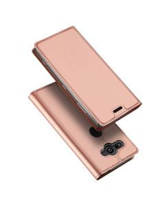 DUX DUCIS SkinPro Wallet Case Θήκη Πορτοφόλι με Stand - Rose Gold (Sony Xperia XZ2 Compact)