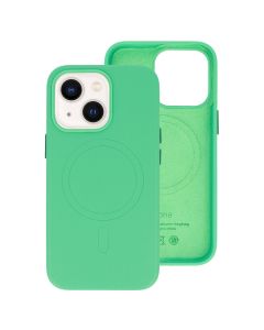 MagSafe PU Leather Back Cover Case - Mint (iPhone 13)