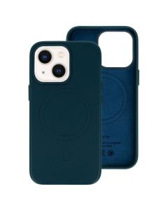 MagSafe PU Leather Back Cover Case - Navy (iPhone 13)