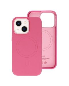 MagSafe PU Leather Back Cover Case - Pink (iPhone 14)