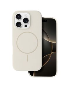 MagSafe Slim Silicone Case Θήκη Σιλικόνης Συμβατή με MagSafe - Stone (iPhone 15 Pro Max) - MT78383