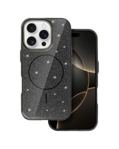 MagSafe Slim Shiny Case Θήκη Glitter Συμβατή με MagSafe - Black (iPhone 16 Pro Max)