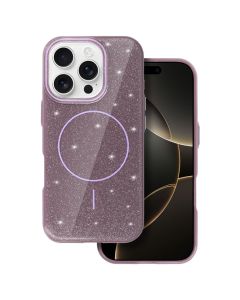 MagSafe Slim Shiny Case Θήκη Glitter Συμβατή με MagSafe - Purple (iPhone 16 Pro)