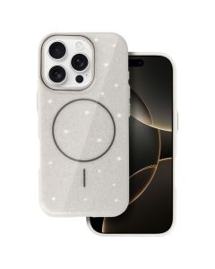 MagSafe Slim Shiny Case Θήκη Glitter Συμβατή με MagSafe - Silver (iPhone 16 Pro)