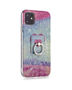 Marble Art Case + Finger Ring Θήκη Σιλικόνης Style J Heart (iPhone 11)