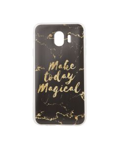 Marble Art Gel Case Magical Θήκη Σιλικόνης Black (Samsung Galaxy J4 2018)