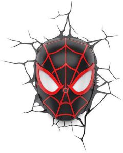 3D Light FX Marvel Spiderman Miles Morales Face Light 3D Φωτιστικό Τοίχου