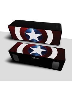 Marvel Bluetooth Wireless 2.1 Speaker 10W Ασύρματο Ηχείο - Captain America 001 Red