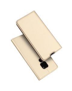 DUX DUCIS SkinPro Wallet Case Θήκη Πορτοφόλι με Stand - Gold (Huawei Mate 20)