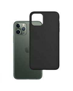 Matt Back Cover TPU Case Θήκη Black (iPhone 12 / 12 Pro)